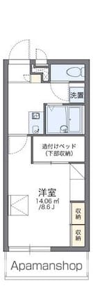 レオパレス南高田[1K/23.18m2]の間取図