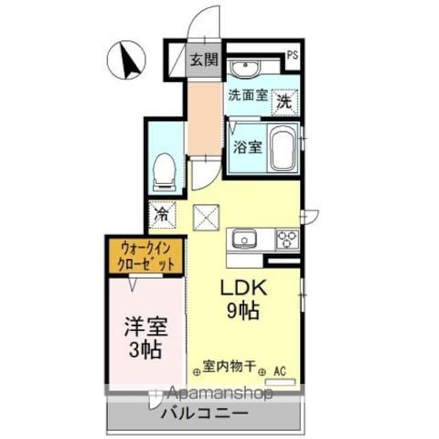 メイツ　Ｓ・Ｏ[1LDK/32.36m2]の間取図