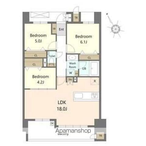 SーRESIDENCE愛宕SOUTHの間取り写真
