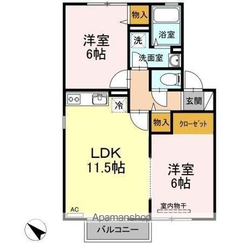 リバーサイド志免の間取り写真