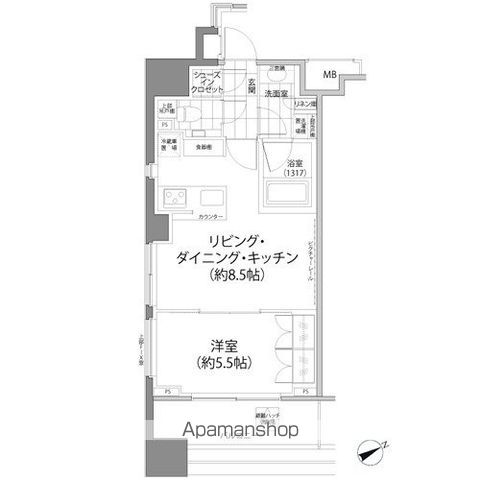パークハビオ西新宿の間取り写真
