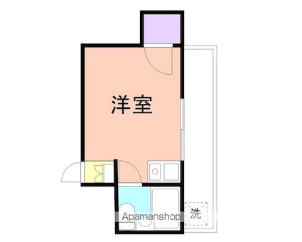 フォレストコート東高松[1R/19m2]の間取図