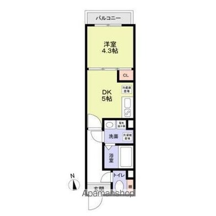 （仮称）Ｊブラン関町[1DK/27.87m2]の間取図