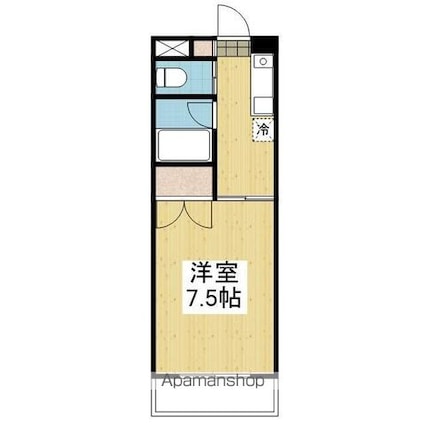 アベニューＳＡいずみ[1R/21.7m2]の間取図