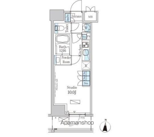 パークアクシス錦糸町ヴェールの間取り写真