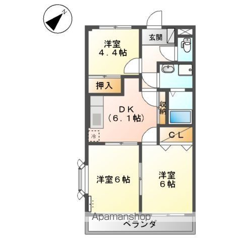 ドルチェ井上の間取り写真