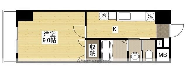 シャトー広島の間取り写真