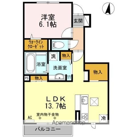 パルテール三本柳の間取り写真