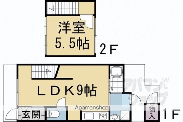 上京区七番町312-6貸家の間取り写真