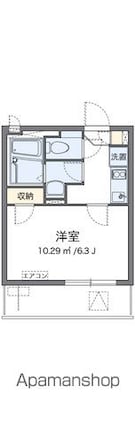 クレイノフローラ大森南[1K/20.49m2]の間取図