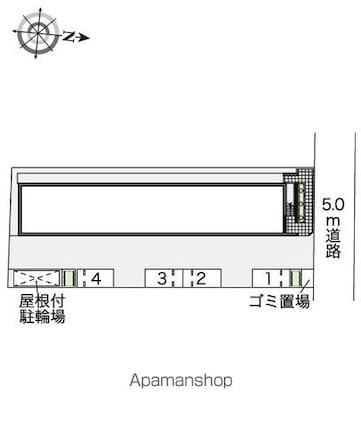 レオパレスカンパーナ[1K/20.28m2]の配置図
