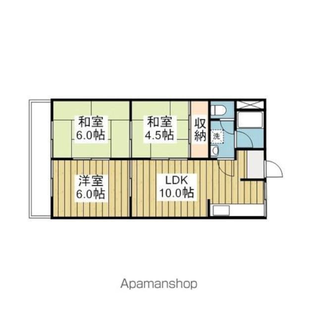 たかおマンション[3LDK/51.84m2]の間取図
