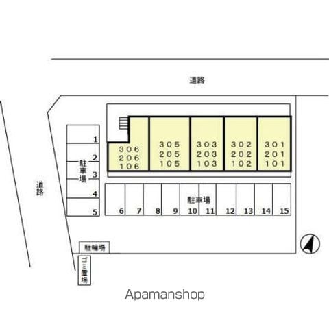 メゾン　プレール 302 ｜ 千葉県千葉市緑区おゆみ野中央７丁目28-1（賃貸アパート1LDK・3階・33.39㎡） その16