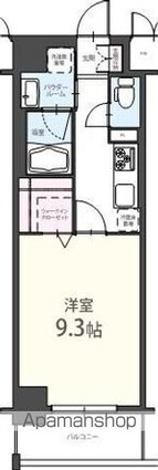 アンファンテーヌ[1K/31.96m2]の間取図