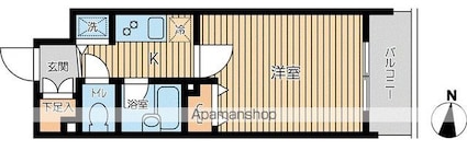 ＣＩＴＹ　ＳＰＩＲＥ　両国[1K/20.86m2]の間取図