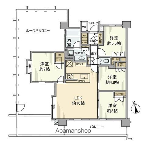 アーデル原木中山の間取り写真