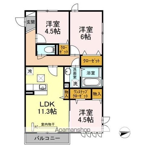 プロムナード元住吉 A棟の間取り写真