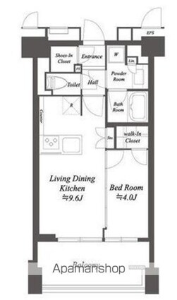 プライマル練馬豊島園[1LDK/35.65m2]の間取図