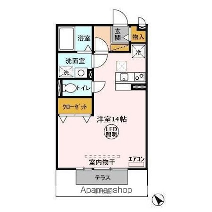 エテルナーレ[1R/33m2]の間取図