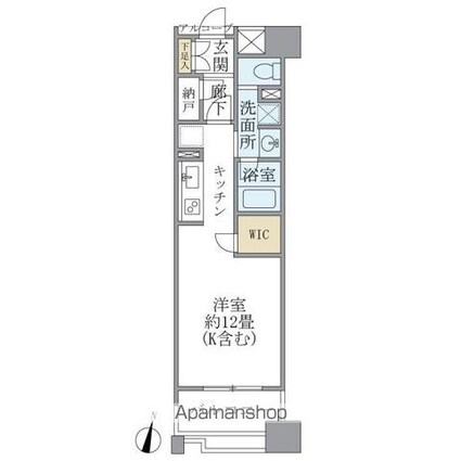ＢＥＬＩＳＴＡ常盤台[1R/32.95m2]の間取図
