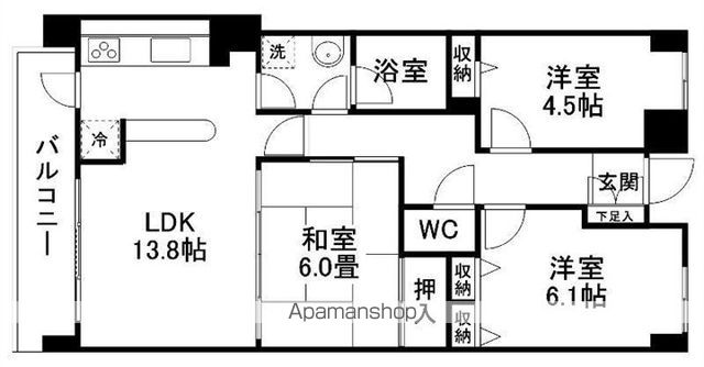 セントレアカマVの間取り写真