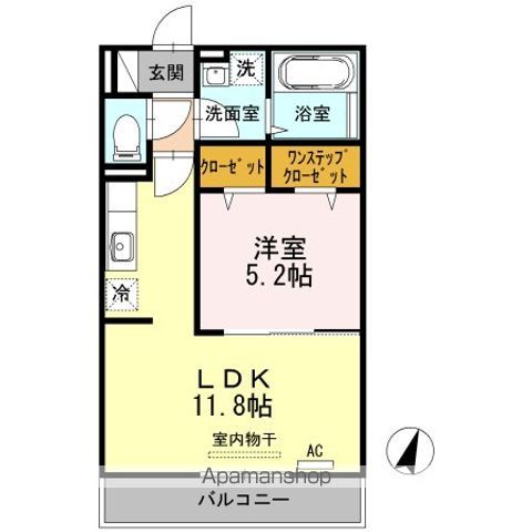 福生市大字福生のアパートの間取り