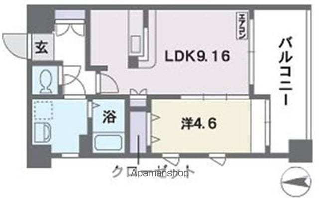 ニューガイアリルーム西新南No67の間取り写真