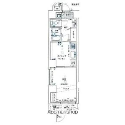 シンシア本郷三丁目[1K/21.23m2]の間取図