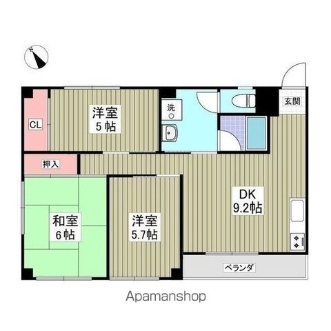 ヴィラ代官山北棟の間取り写真
