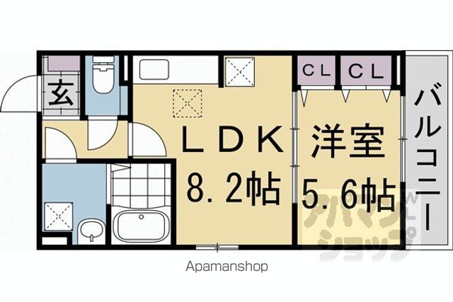 ヒカルサ京都北山栗栖Iの間取り写真