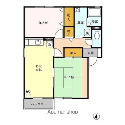 【セジュール村田町　Ａ棟の間取り】