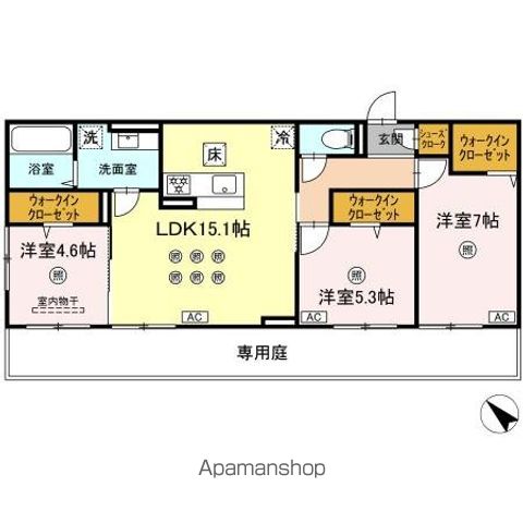 ＤーＲＯＯＭ五十川Ⅱの間取り