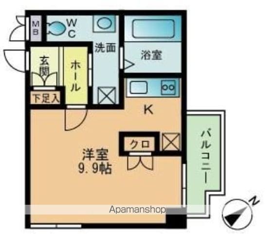 ベルメゾン姪浜の間取り写真