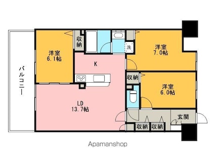 フィール野田公園[3LDK/75.64m2]の間取図