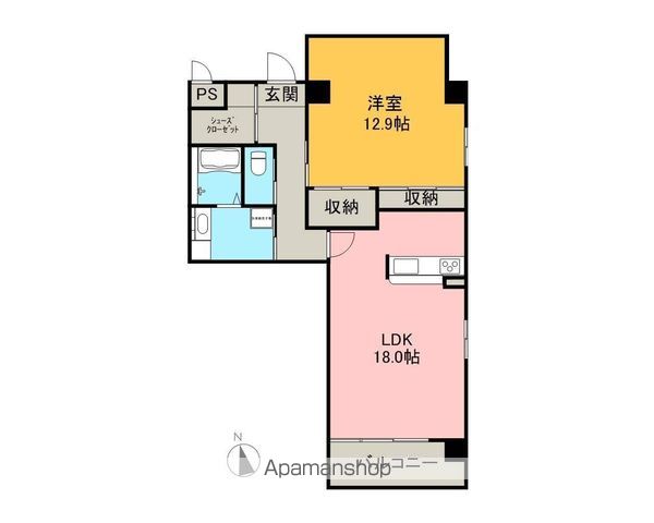 岐阜市宇佐東町のマンションの間取り