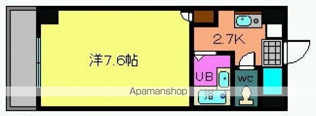 ルート大宮[1K/20.16m2]の間取図