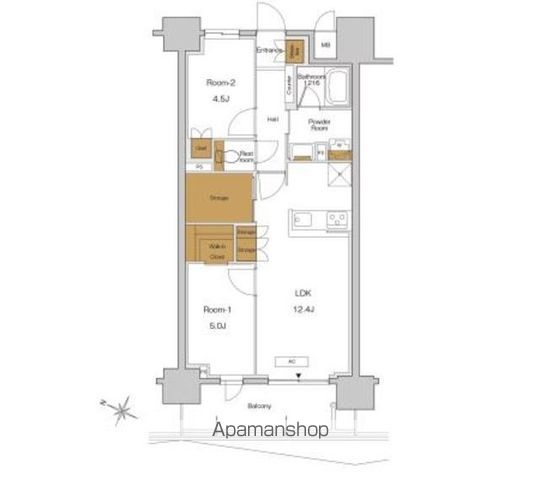 北区東十条のマンションの間取り