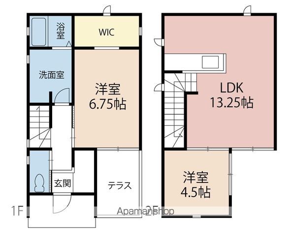 牟岐線 二軒屋駅 徒歩21分 2階建 築18年の間取り写真