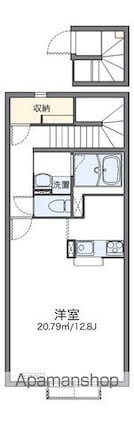 レオネクスト紫石[1K/40.99m2]の間取図