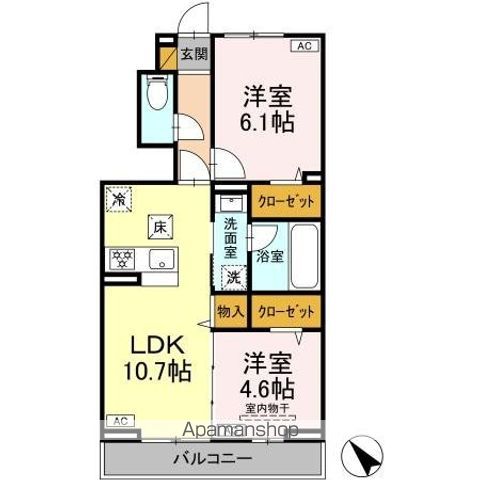 ルシアン　メゾンの間取り