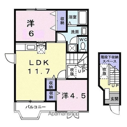 ｓｏｐｈｉａ　２１[2LDK/58.53m2]の間取図
