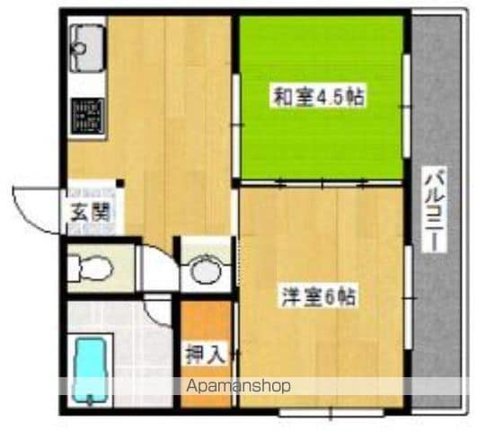 東洋コーポの間取り写真
