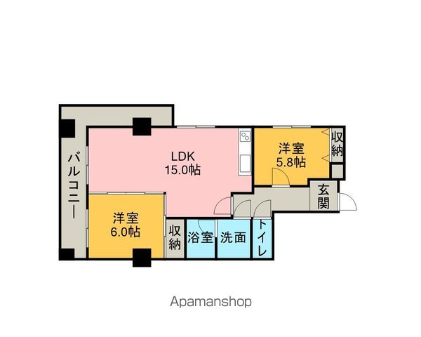 ゆたか台マンションの間取り写真