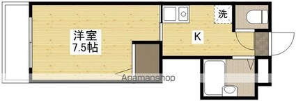 ドラゴーン金原[1K/18.84m2]の間取図