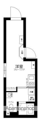 ＧＬＩＣＩＯＮ上落合[1R/18.13m2]の間取図