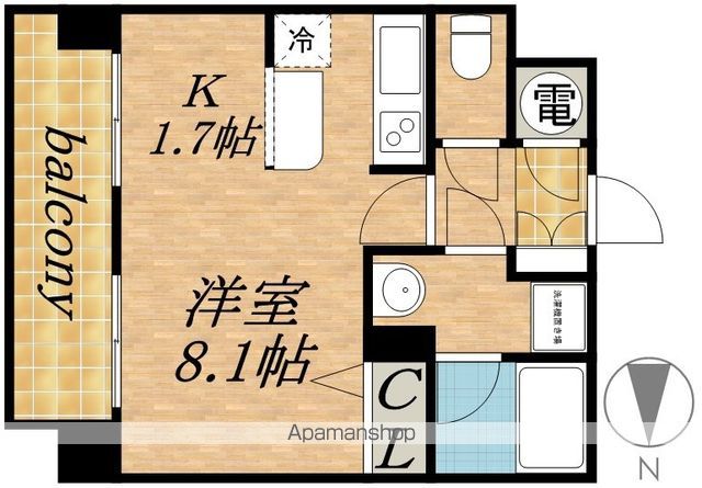 クレジデンス札幌・南4条の間取り写真