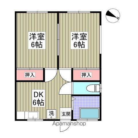 【八王子市大塚のアパートの間取り】