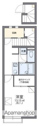 レオネクスト本城第一[1K/28.02m2]の間取図