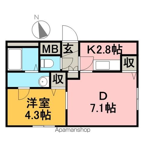 エスパスデュオの間取り写真