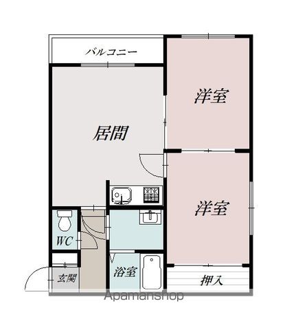 ビッグマンション5の間取り写真